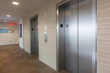 clean stainless steel elevator