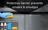 Stainless Steel Cleaner, Rust Remover and Protector Kits w/ Free Gloves and Sponge Protect and Preserve Your Stainless Steel Surfaces Effortlessly!