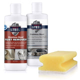 Stainless Steel Cleaner, Rust Remover and Protector Kits w/ Free Gloves and Sponge Protect and Preserve Your Stainless Steel Surfaces Effortlessly!