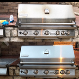 before after stainless steel bbq