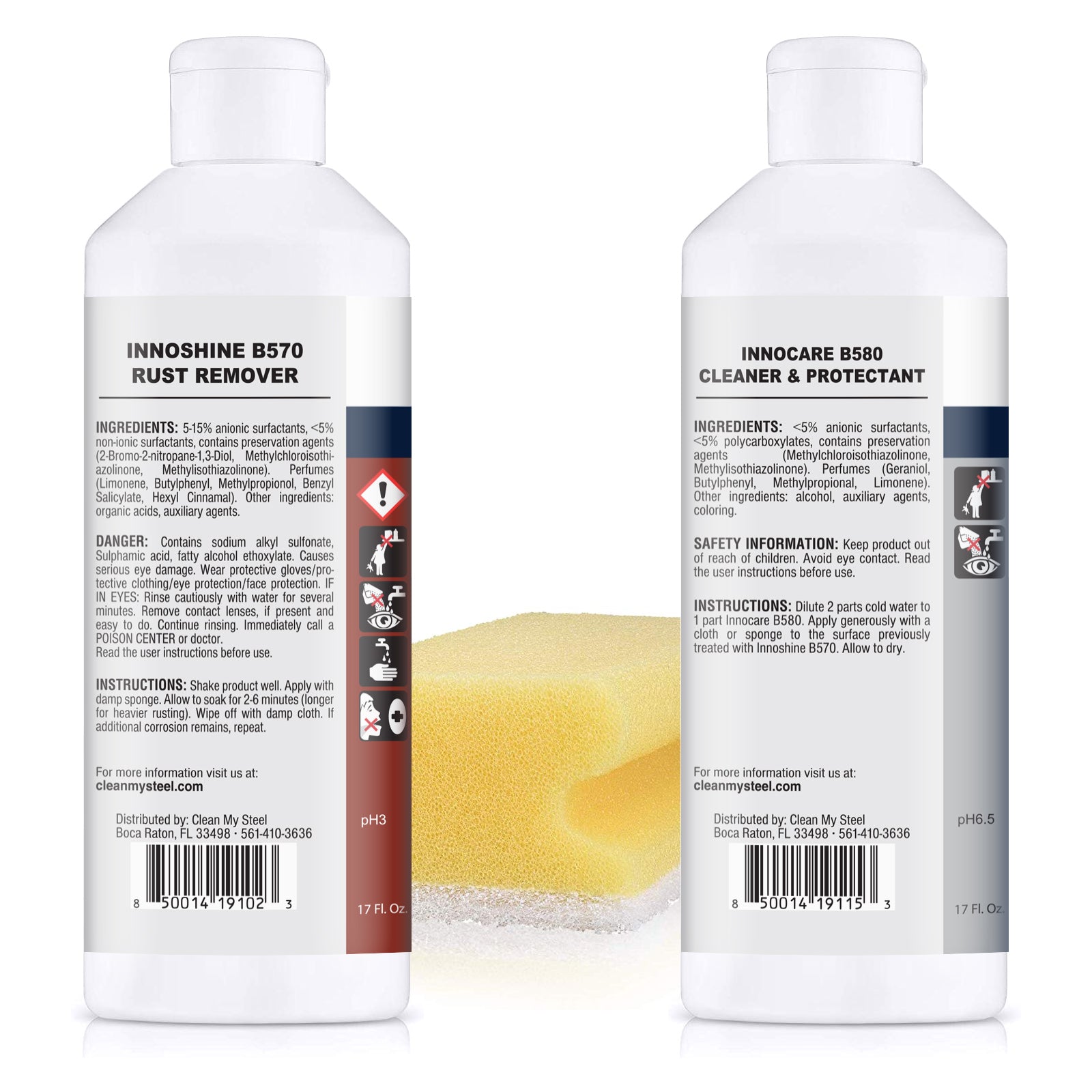 Stainless Steel Rust Remover and Protectant Kits